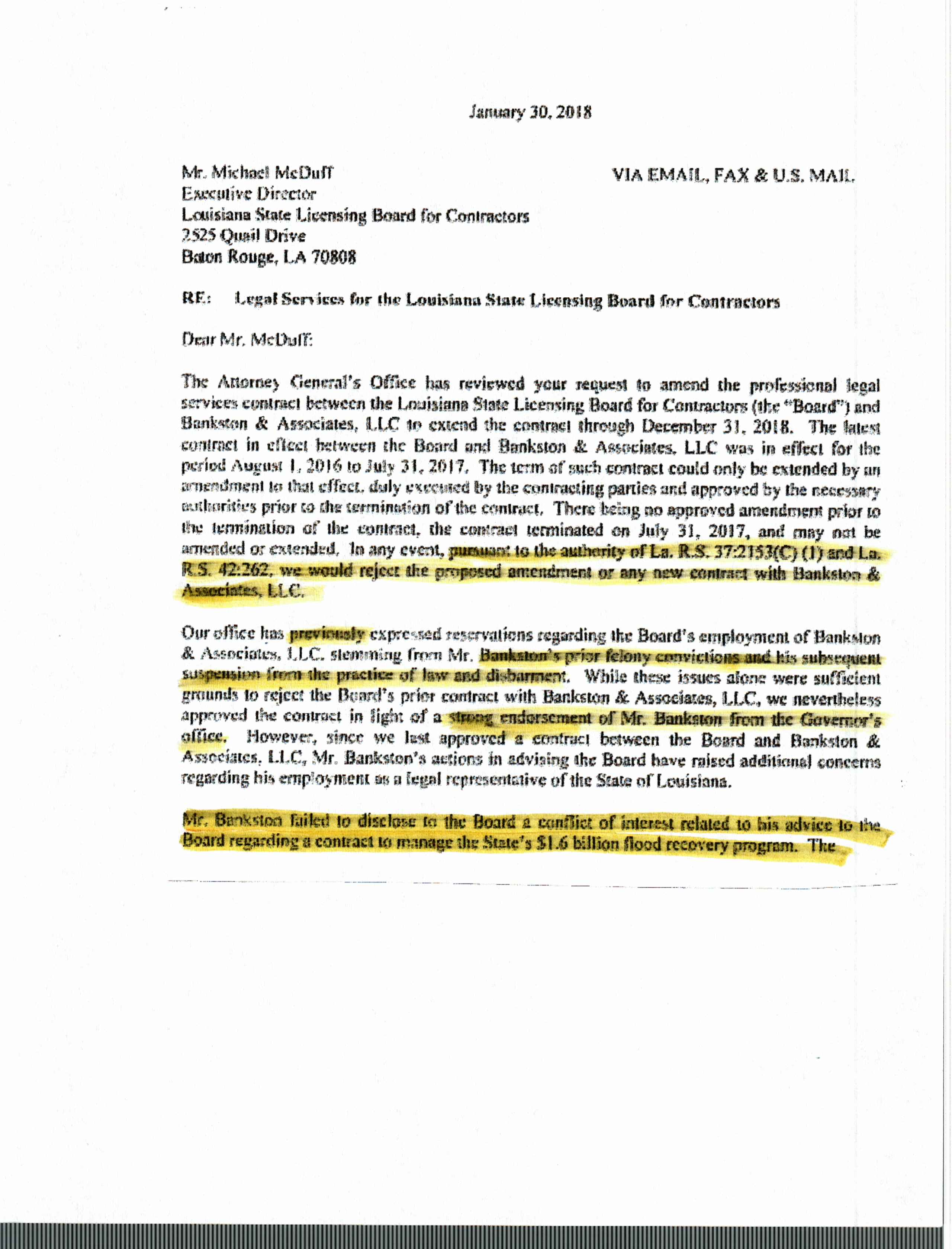 Attorney General Jeff Landry shames Gov. Edwards, State Contractor Board into hiring quality